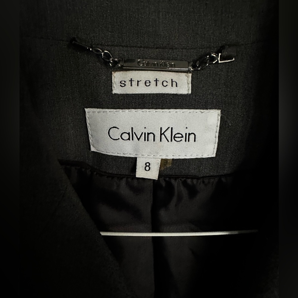 Calvin Klein stretch double breasted blazer suit jacket - Picture 4 of 4
